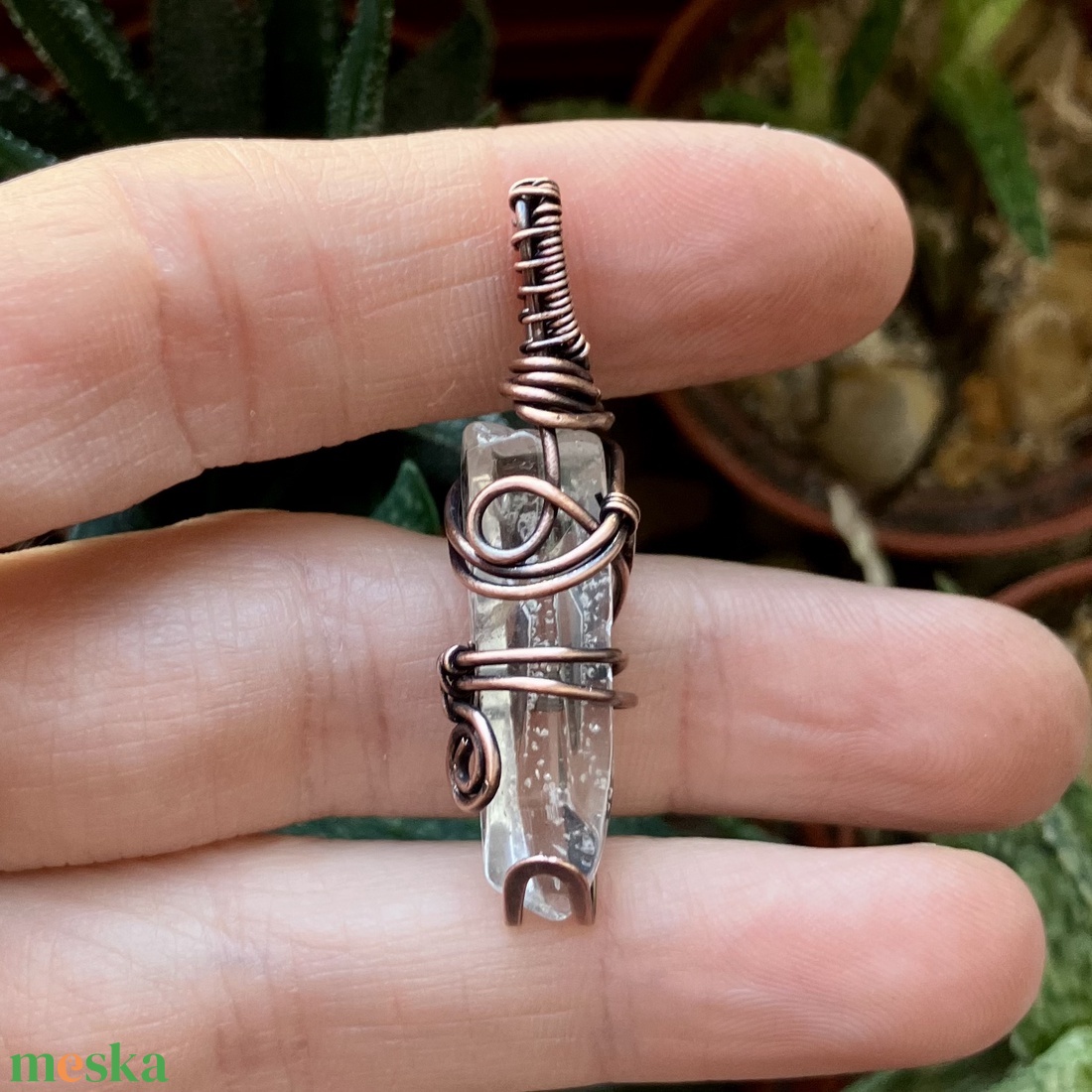 SaraZ // Crystal Ward medál választható lánccal - ékszer - nyaklánc - medál - Meska.hu