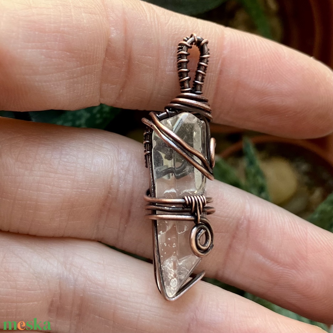 SaraZ // Crystal Ward medál választható lánccal - ékszer - nyaklánc - medál - Meska.hu