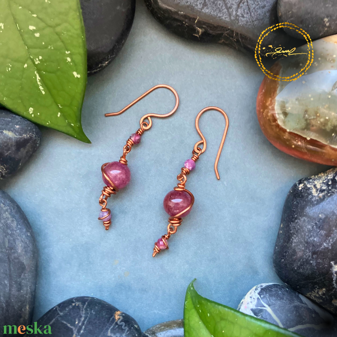 SaraZ // Planet Bloom fülbevaló - ékszer - fülbevaló - lógó fülbevaló - Meska.hu