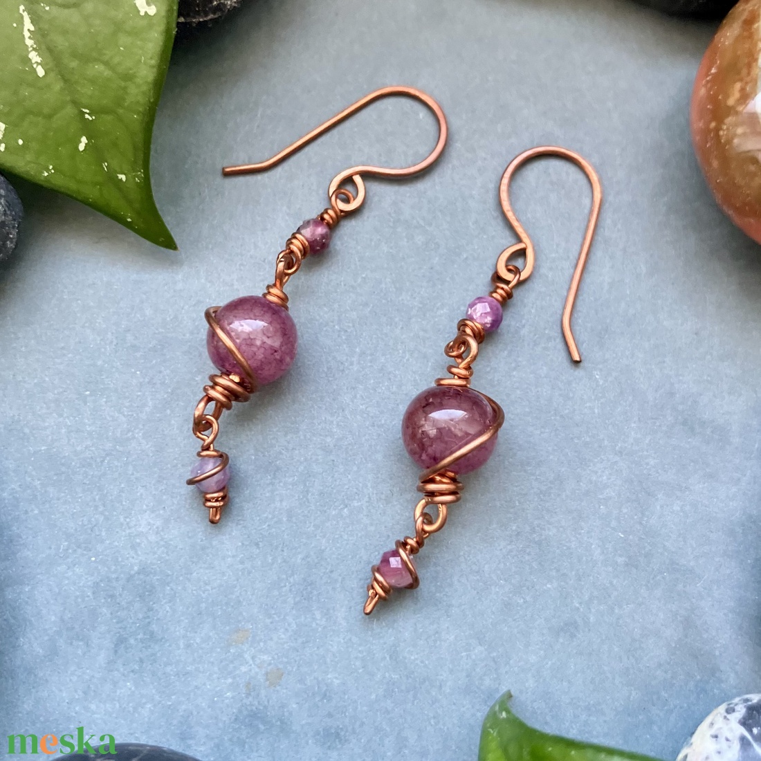 SaraZ // Planet Bloom fülbevaló - ékszer - fülbevaló - lógó fülbevaló - Meska.hu