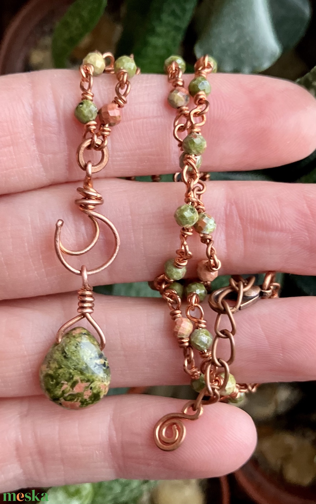 SaraZ // Lunar Circle nyaklánc unakittal - ékszer - nyaklánc - medálos nyaklánc - Meska.hu