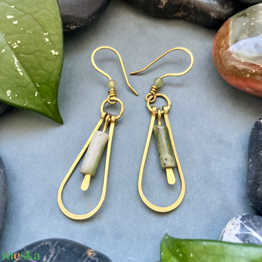 SaraZ // Nomad Lines fülbevaló - ékszer - fülbevaló - lógó fülbevaló - Meska.hu