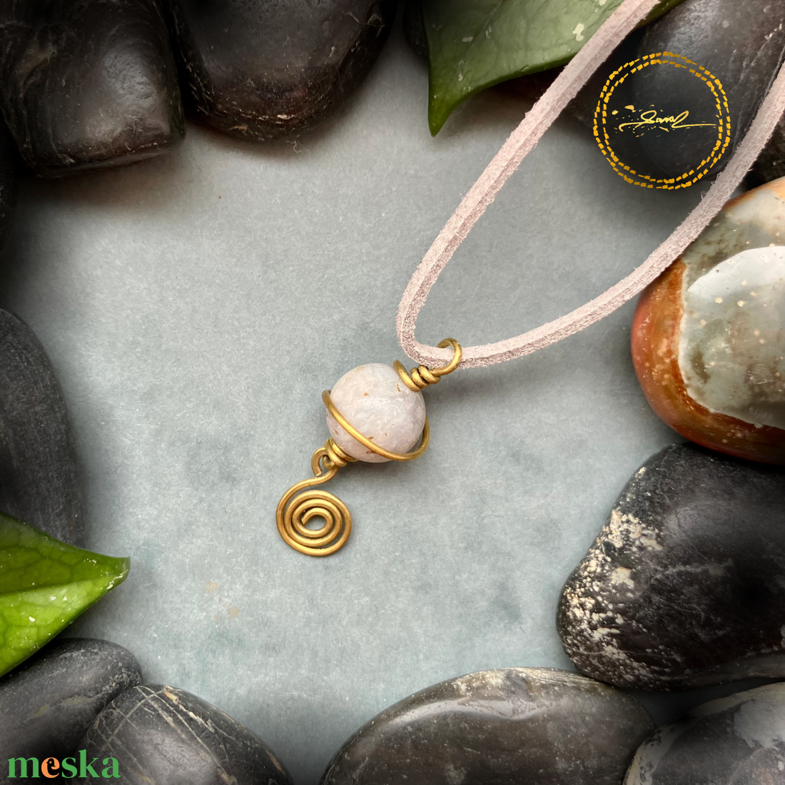 SaraZ // Planet Bloom nyaklánc - ékszer - nyaklánc - medálos nyaklánc - Meska.hu