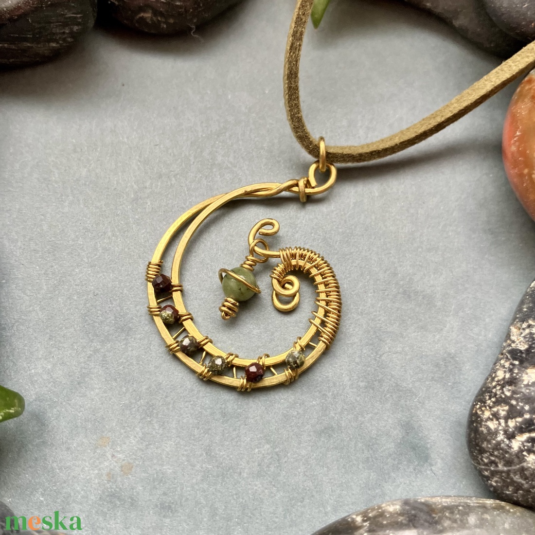 SaraZ // Planet Bloom nyaklánc - ékszer - nyaklánc - medálos nyaklánc - Meska.hu