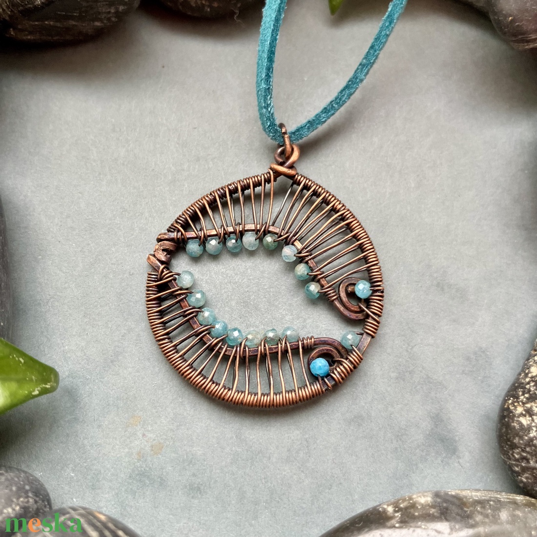 SaraZ // Ocean's Eye nyaklánc - ékszer - nyaklánc - medálos nyaklánc - Meska.hu