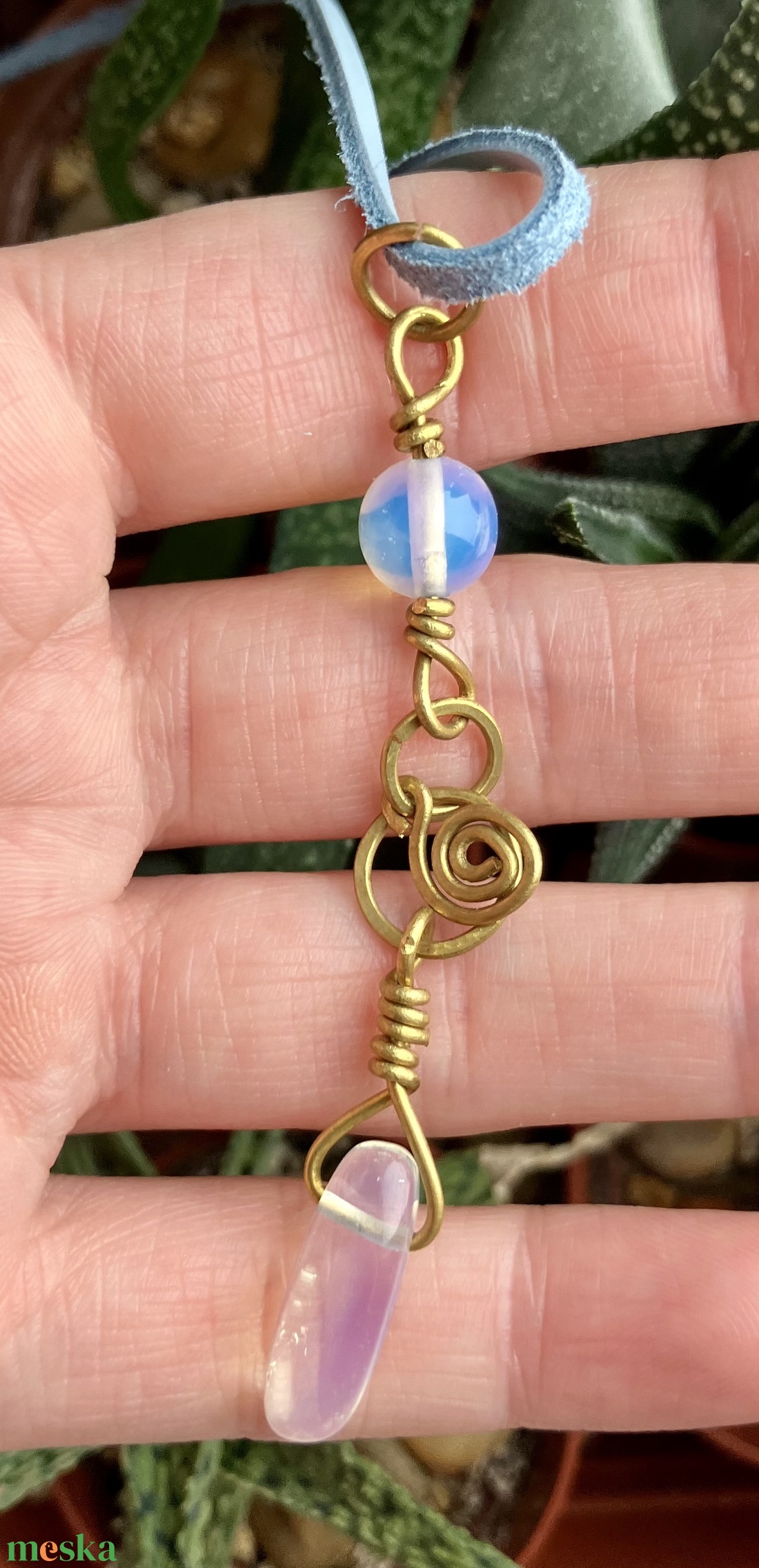 SaraZ // Mistfall nyaklánc opállal - ékszer - nyaklánc - medálos nyaklánc - Meska.hu