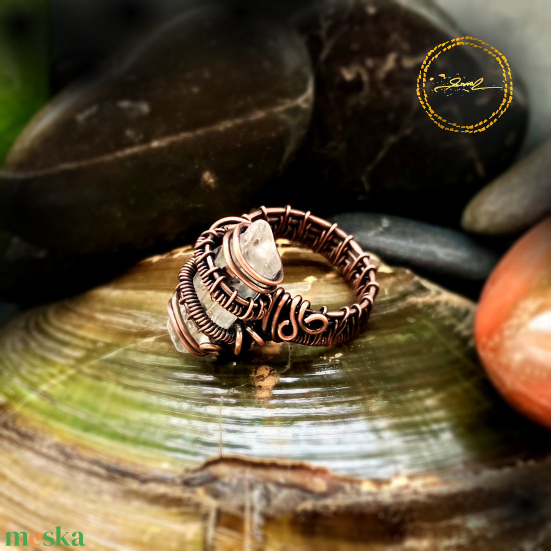 SaraZ // Crystal Ward gyűrű - ékszer - gyűrű - statement gyűrű - Meska.hu