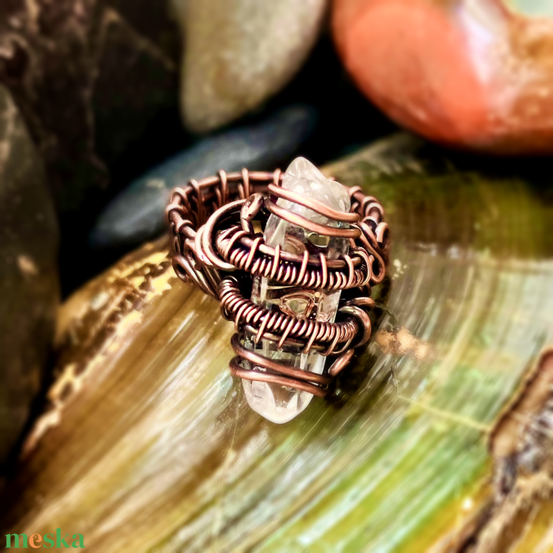 SaraZ // Crystal Ward gyűrű - ékszer - gyűrű - statement gyűrű - Meska.hu