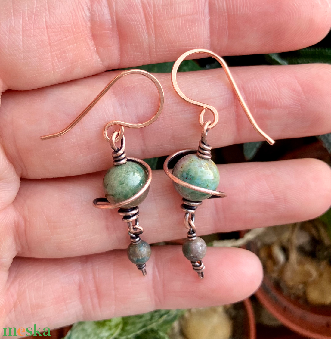 SaraZ // Planet Bloom fülbevaló - ékszer - fülbevaló - lógó fülbevaló - Meska.hu