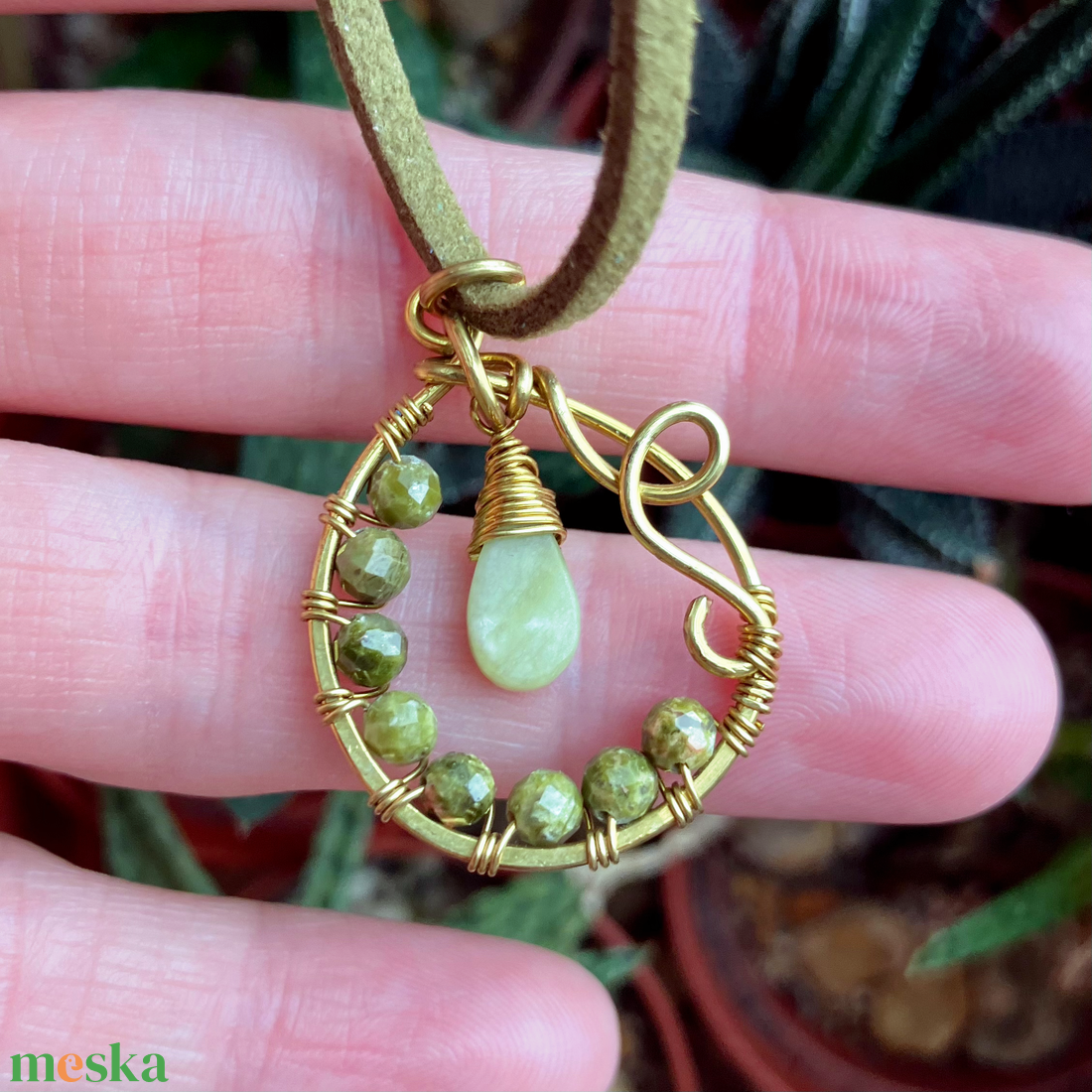 SaraZ // Forest Drop nyaklánc - ékszer - nyaklánc - medálos nyaklánc - Meska.hu