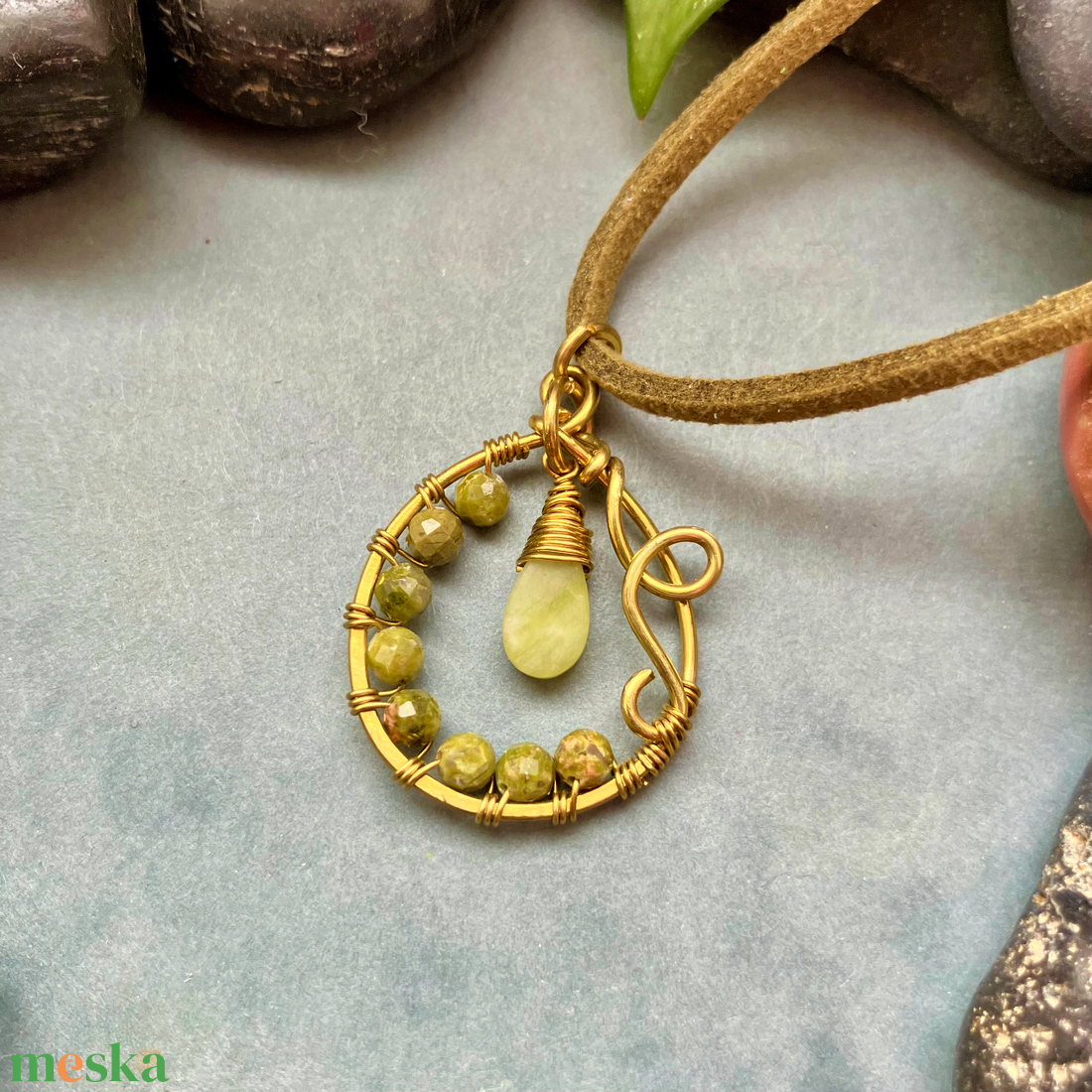 SaraZ // Forest Drop nyaklánc - ékszer - nyaklánc - medálos nyaklánc - Meska.hu