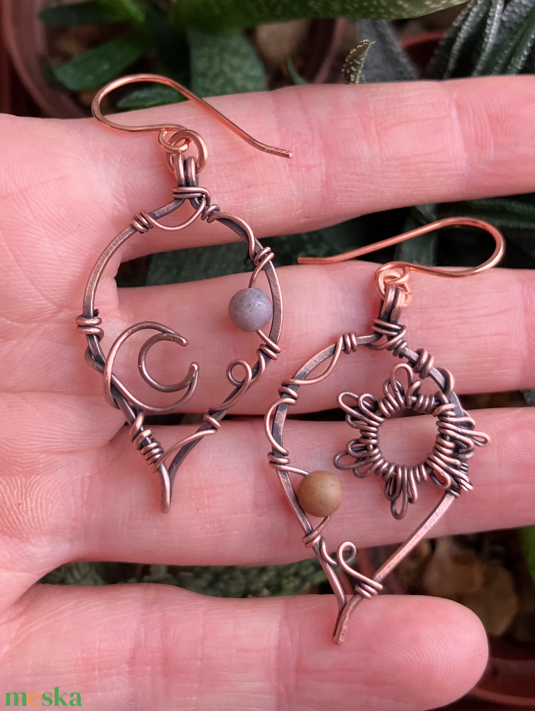 SaraZ // Eclipse Soul fülbevaló indiai acháttal - ékszer - fülbevaló - lógó fülbevaló - Meska.hu