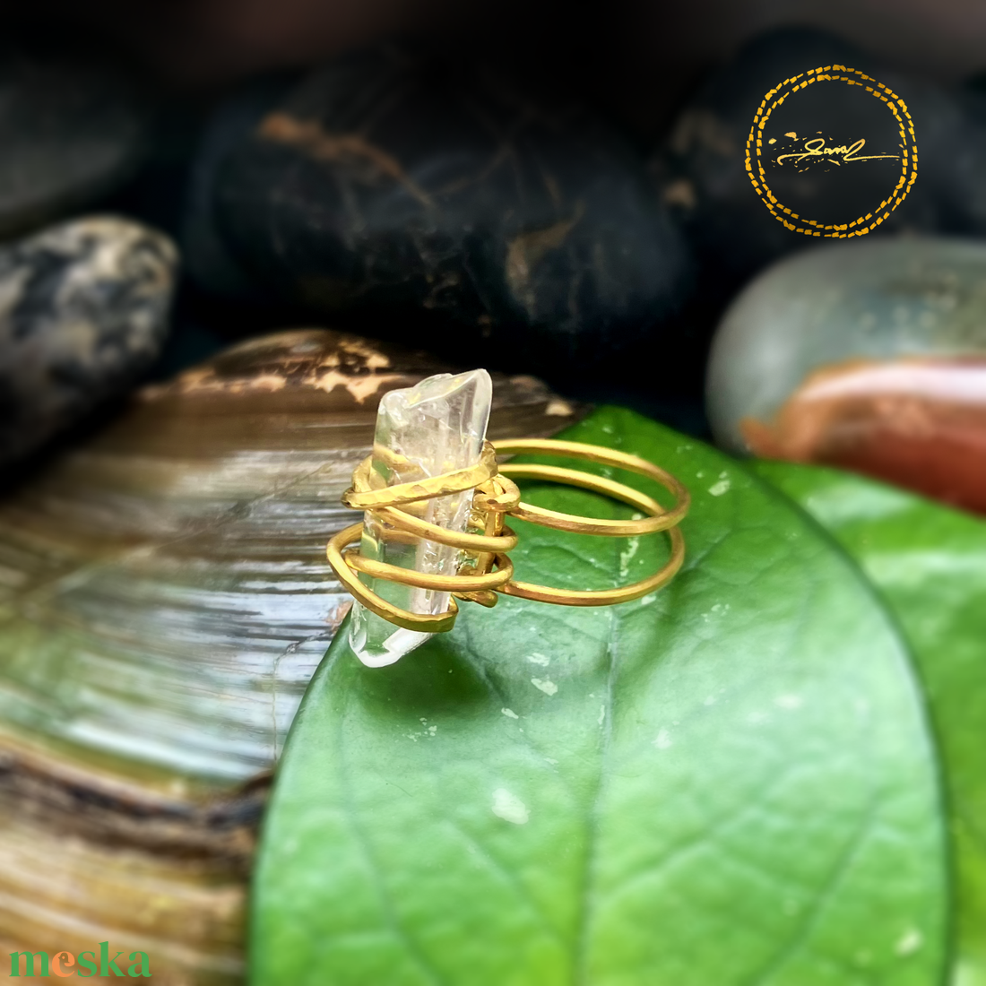 SaraZ // Crystal Ward gyűrű - ékszer - gyűrű - statement gyűrű - Meska.hu