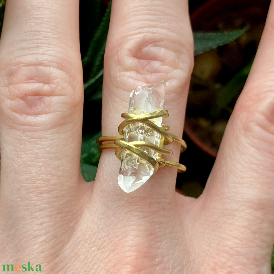 SaraZ // Crystal Ward gyűrű - ékszer - gyűrű - statement gyűrű - Meska.hu