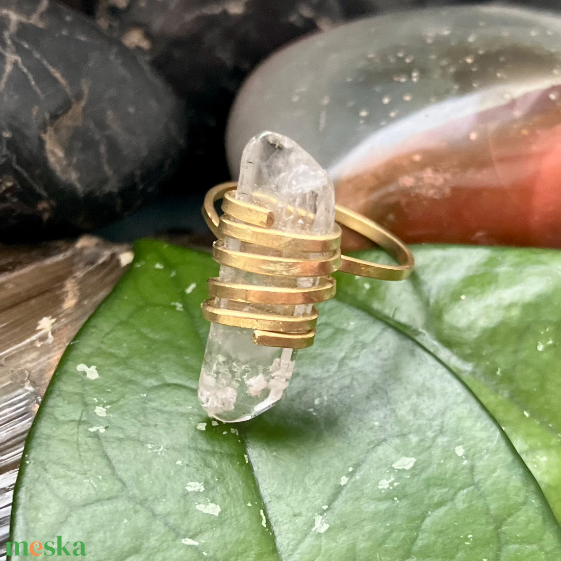 SaraZ // Crystal Ward gyűrű - ékszer - gyűrű - statement gyűrű - Meska.hu