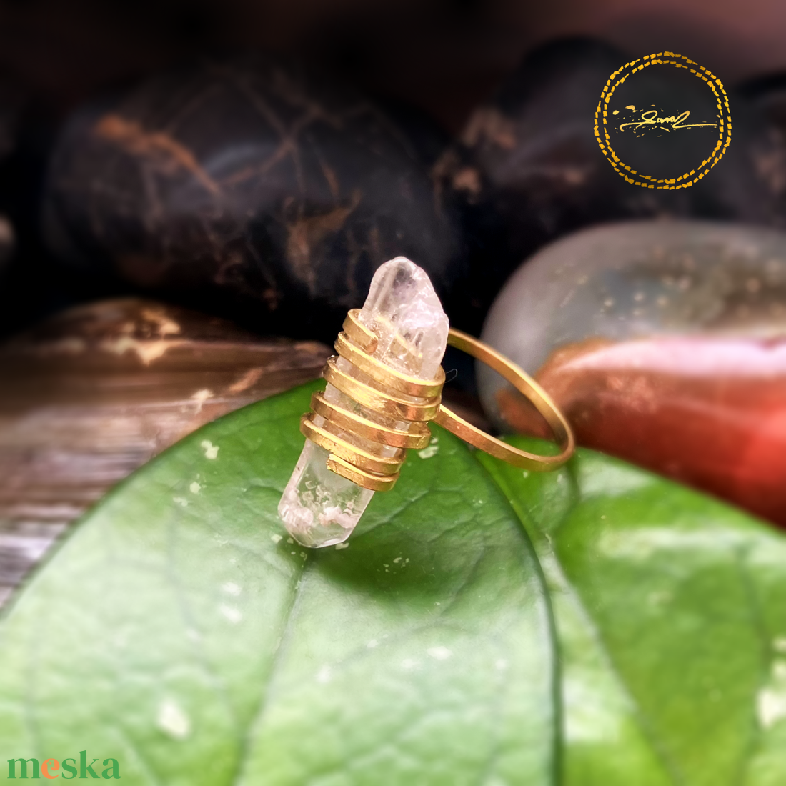 SaraZ // Crystal Ward gyűrű - ékszer - gyűrű - statement gyűrű - Meska.hu