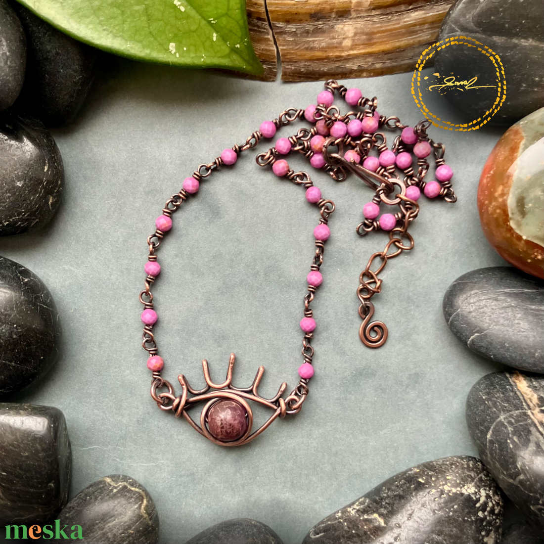 SaraZ // Aurora's Eye nyaklánc - ékszer - nyaklánc - medálos nyaklánc - Meska.hu