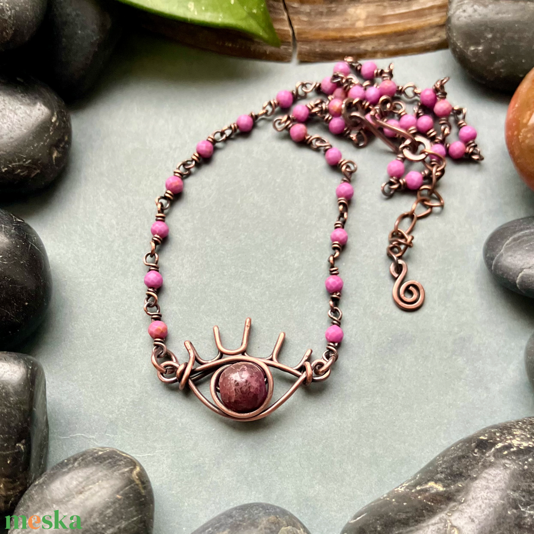 SaraZ // Aurora's Eye nyaklánc - ékszer - nyaklánc - medálos nyaklánc - Meska.hu