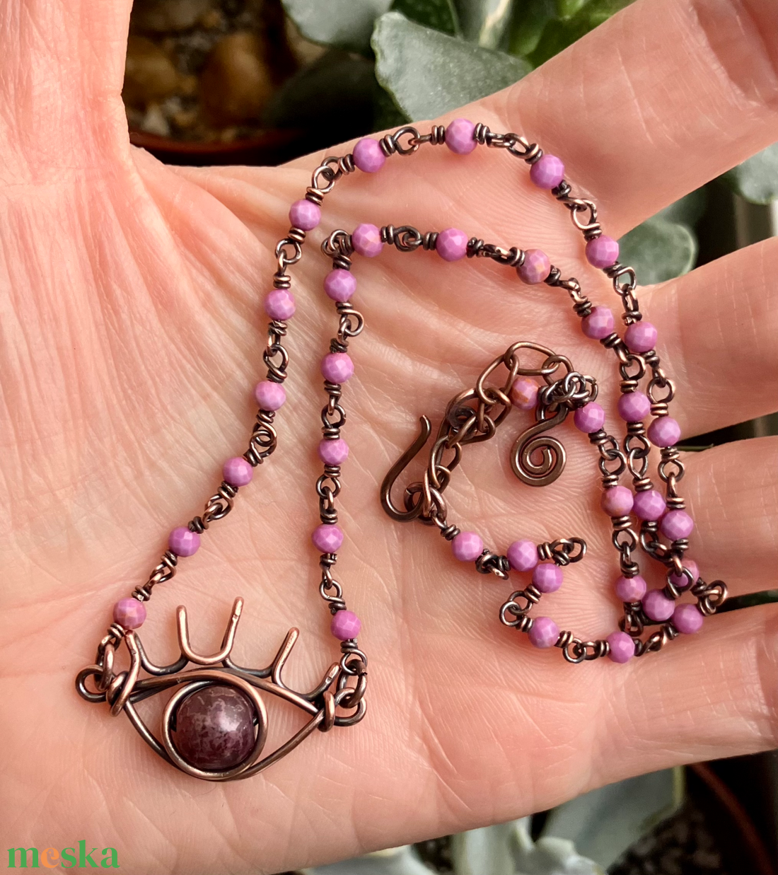 SaraZ // Aurora's Eye nyaklánc - ékszer - nyaklánc - medálos nyaklánc - Meska.hu