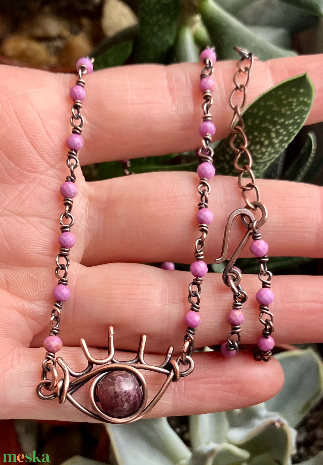 SaraZ // Aurora's Eye nyaklánc - ékszer - nyaklánc - medálos nyaklánc - Meska.hu