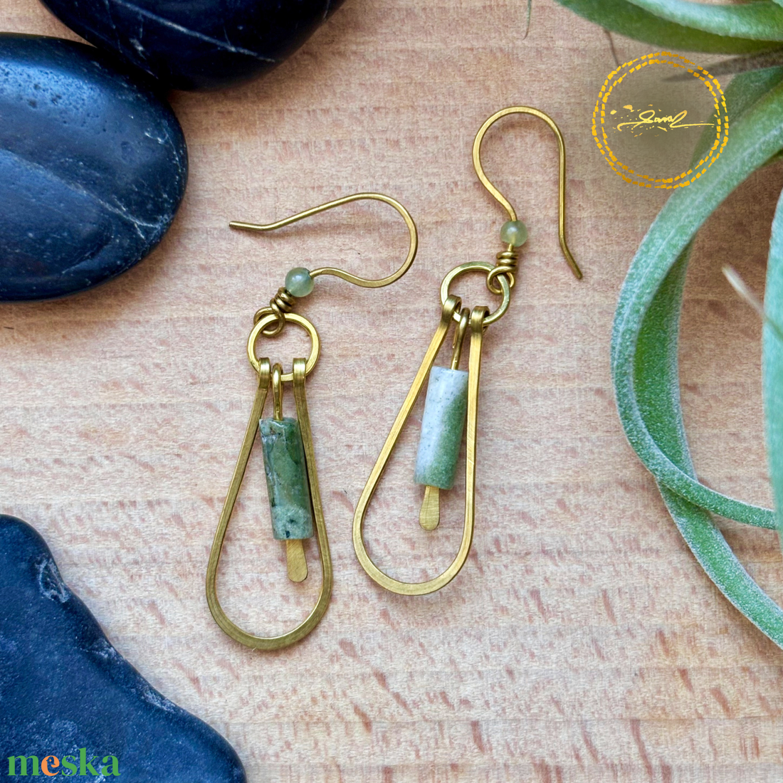 SaraZ // Nomad Lines fülbevaló - ékszer - fülbevaló - lógó fülbevaló - Meska.hu