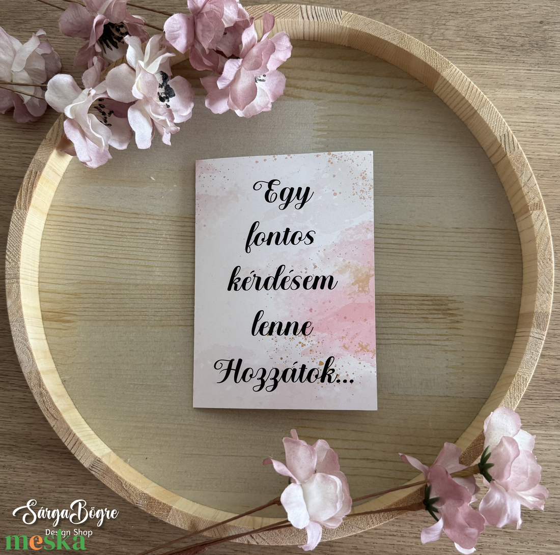 Fényképes keresztszülő felkérő lap+Gyöngyházfényű boríték - baba - mama - keresztelő kellékek - keresztszülő felkérő - Meska.hu