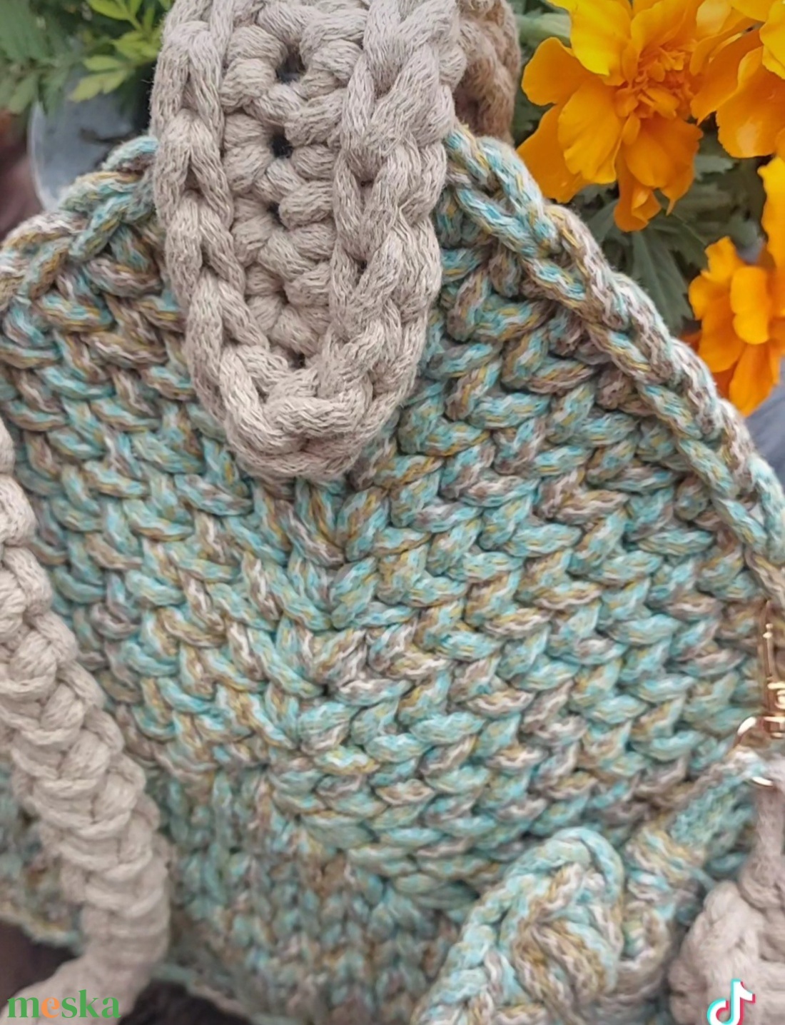 Egyedi, kézműves, horgolt válltáska táska - táska & tok - kézitáska & válltáska - vállon átvethető táska - Meska.hu