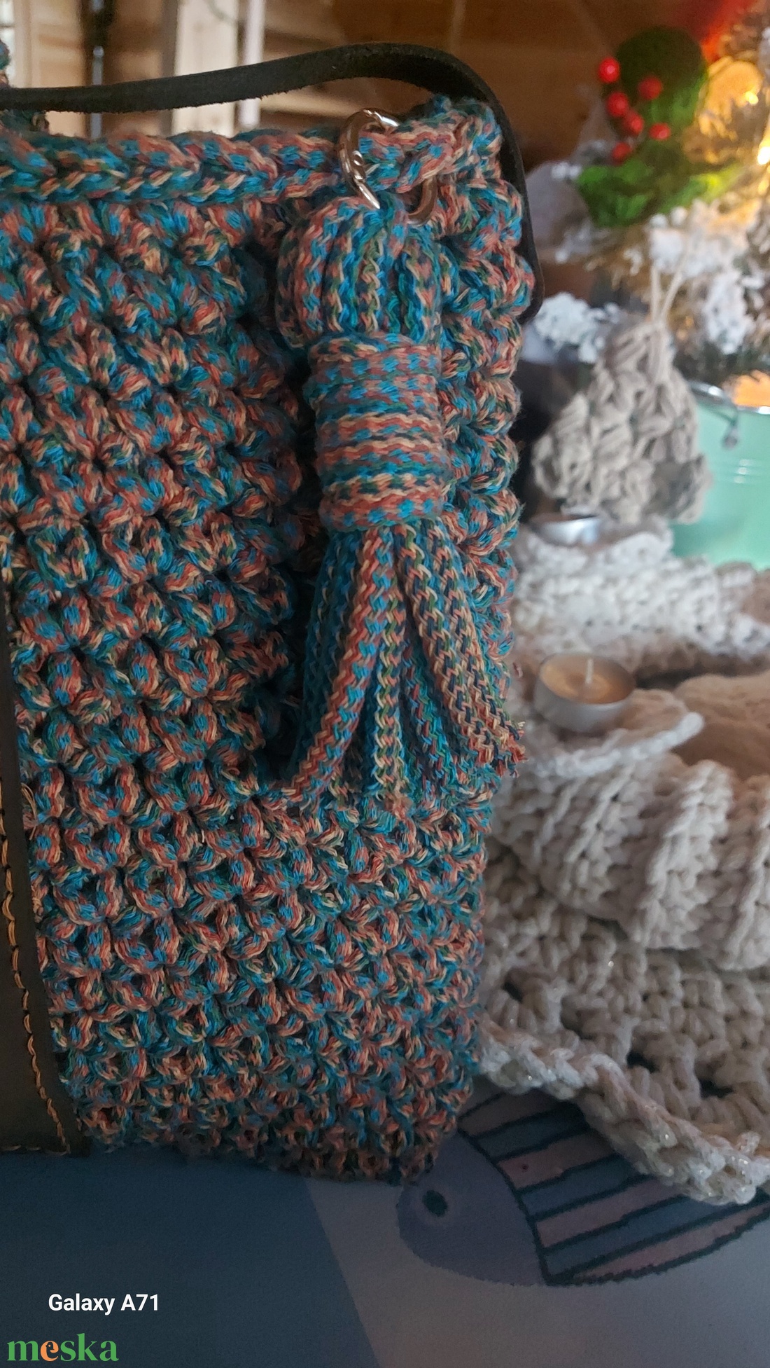 Egyedi horgolt nagyméretű táska - táska & tok - kézitáska & válltáska - kézitáska - Meska.hu