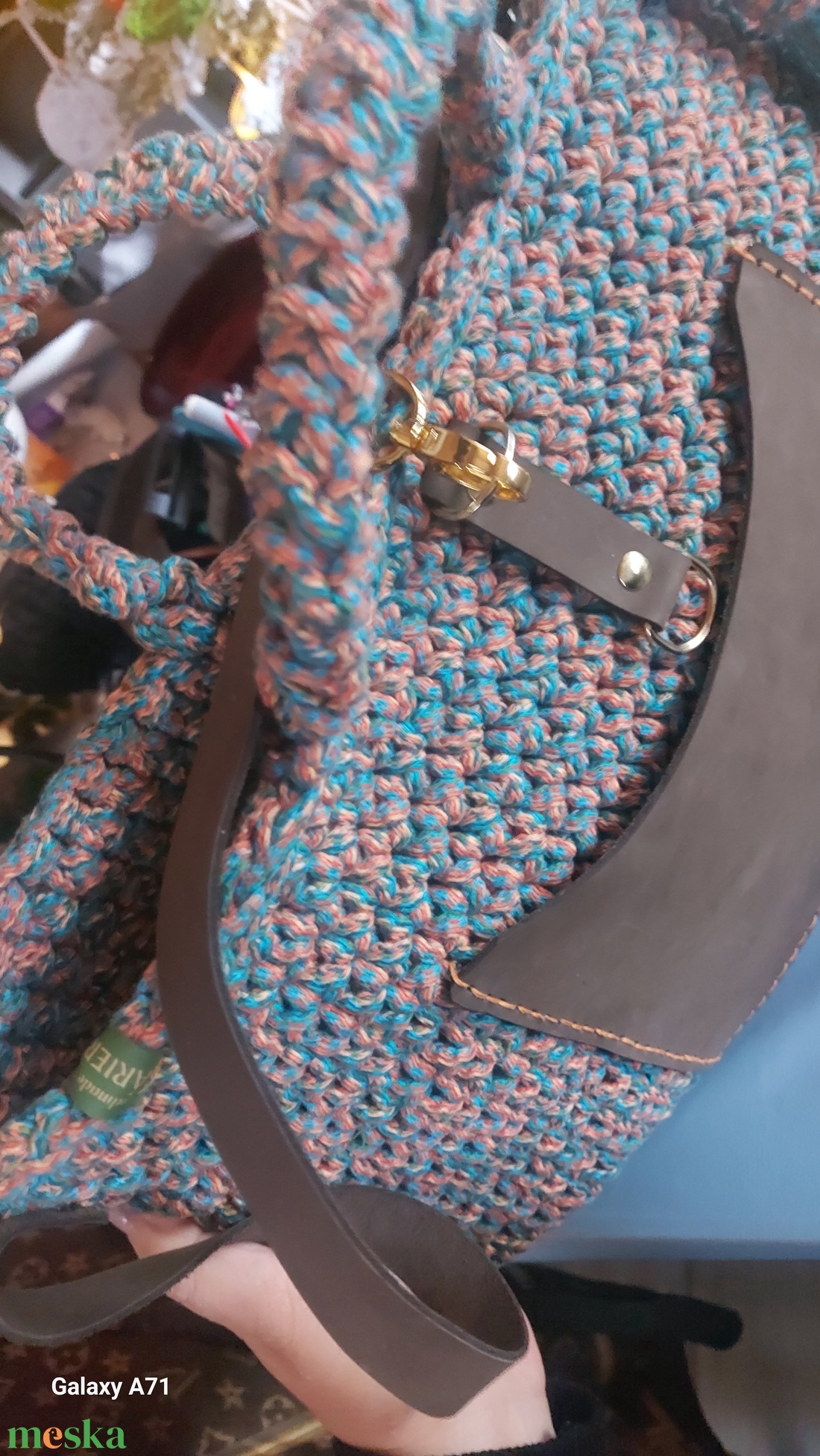 Egyedi horgolt nagyméretű táska - táska & tok - kézitáska & válltáska - kézitáska - Meska.hu