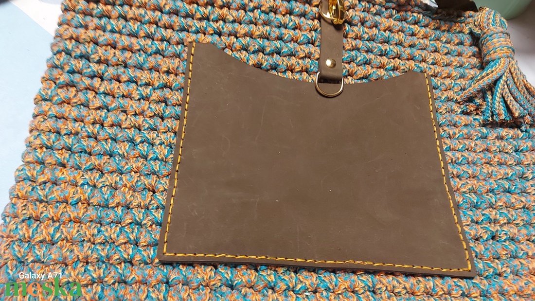 Egyedi horgolt nagyméretű táska - táska & tok - kézitáska & válltáska - kézitáska - Meska.hu