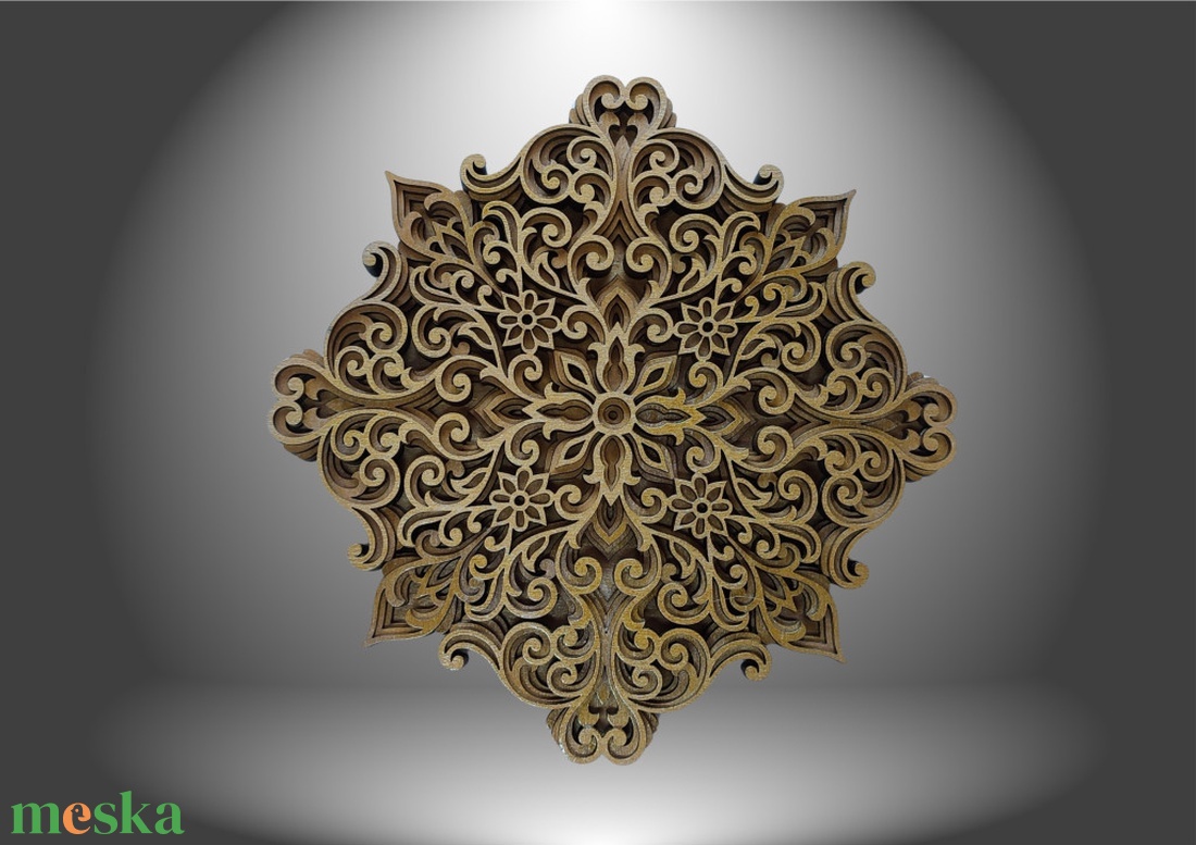 3D Mandala - Arany Harmónia - otthon & életmód - dekoráció - spiritualitás - mandala - Meska.hu 3D Mandala - Arany Harmónia - otthon & életmód - dekoráció - spiritualitás - mandala - Meska.hu