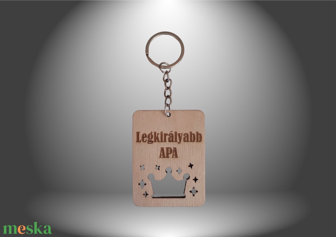 Apák Napja Kulcstartó (Legkirályabb apa) - táska & tok - kulcstartó & táskadísz - kulcstartó - Meska.hu