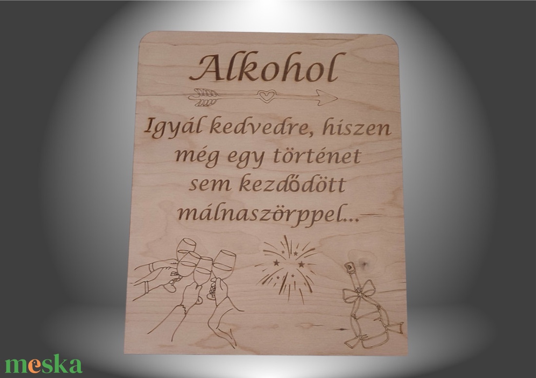Esküvői Tábla (Alkohol) - esküvő - dekoráció - tábla & jelzés - Meska.hu