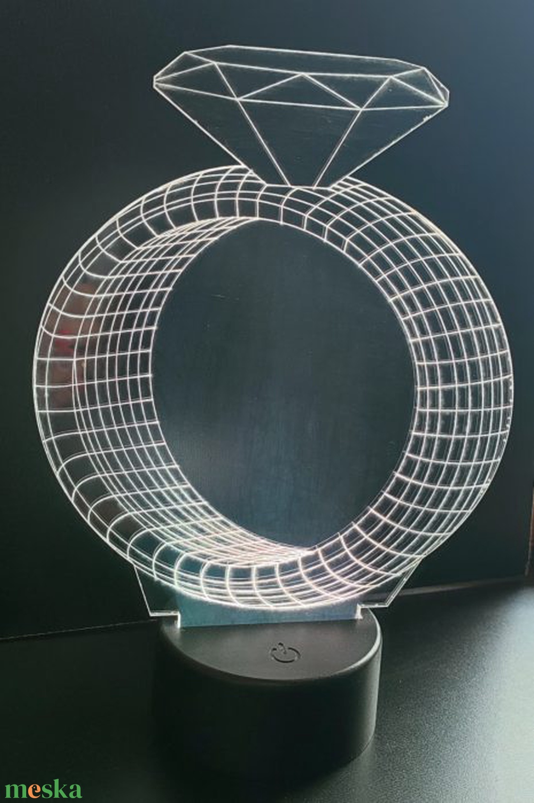 3D gyűrű LED lámpa - otthon & életmód - lámpa - hangulatlámpa - Meska.hu 3D gyűrű LED lámpa - otthon & életmód - lámpa - hangulatlámpa - Meska.hu