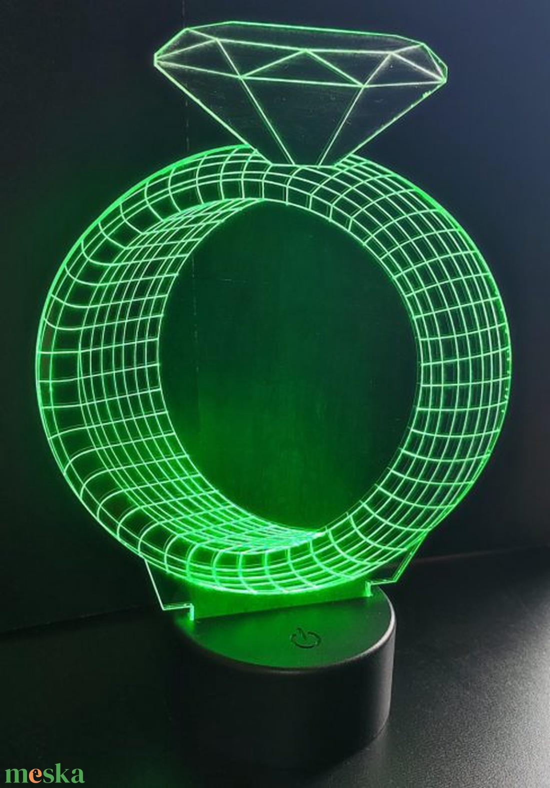 3D gyűrű LED lámpa - otthon & életmód - lámpa - hangulatlámpa - Meska.hu 3D gyűrű LED lámpa - otthon & életmód - lámpa - hangulatlámpa - Meska.hu