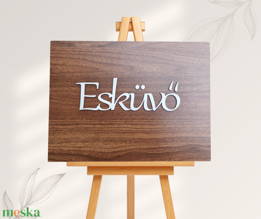 3D Esküvői Tábla - esküvő - dekoráció - helyszíni dekor - Meska.hu