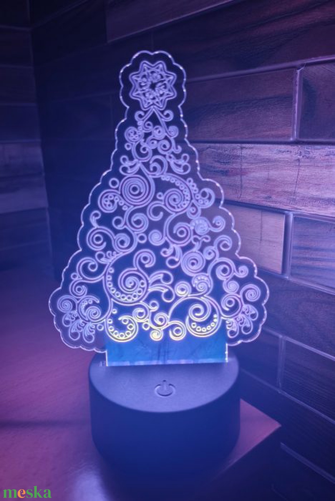 Karácsonyfa LED Lámpa - karácsony - karácsonyi lakásdekoráció - karácsonyi fénydekoráció - Meska.hu