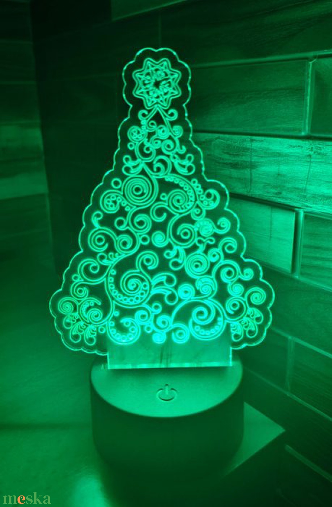Karácsonyfa LED Lámpa - karácsony - karácsonyi lakásdekoráció - karácsonyi fénydekoráció - Meska.hu