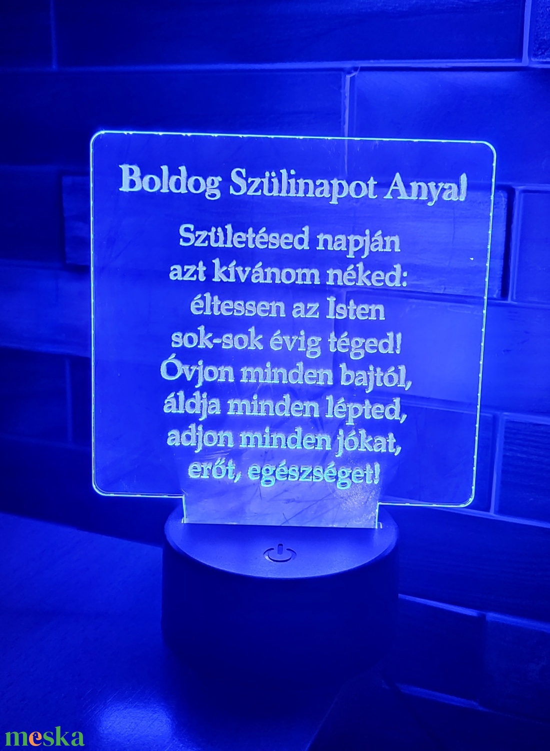 Ledes Plexi Tábla - otthon & életmód - lámpa - asztali lámpa - Meska.hu