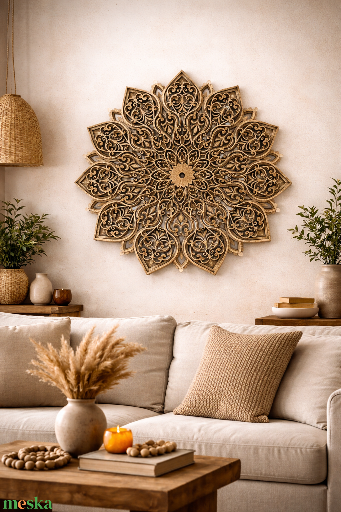 3D Mandala - Arany Ragyogás - otthon & életmód - dekoráció - spiritualitás - mandala - Meska.hu