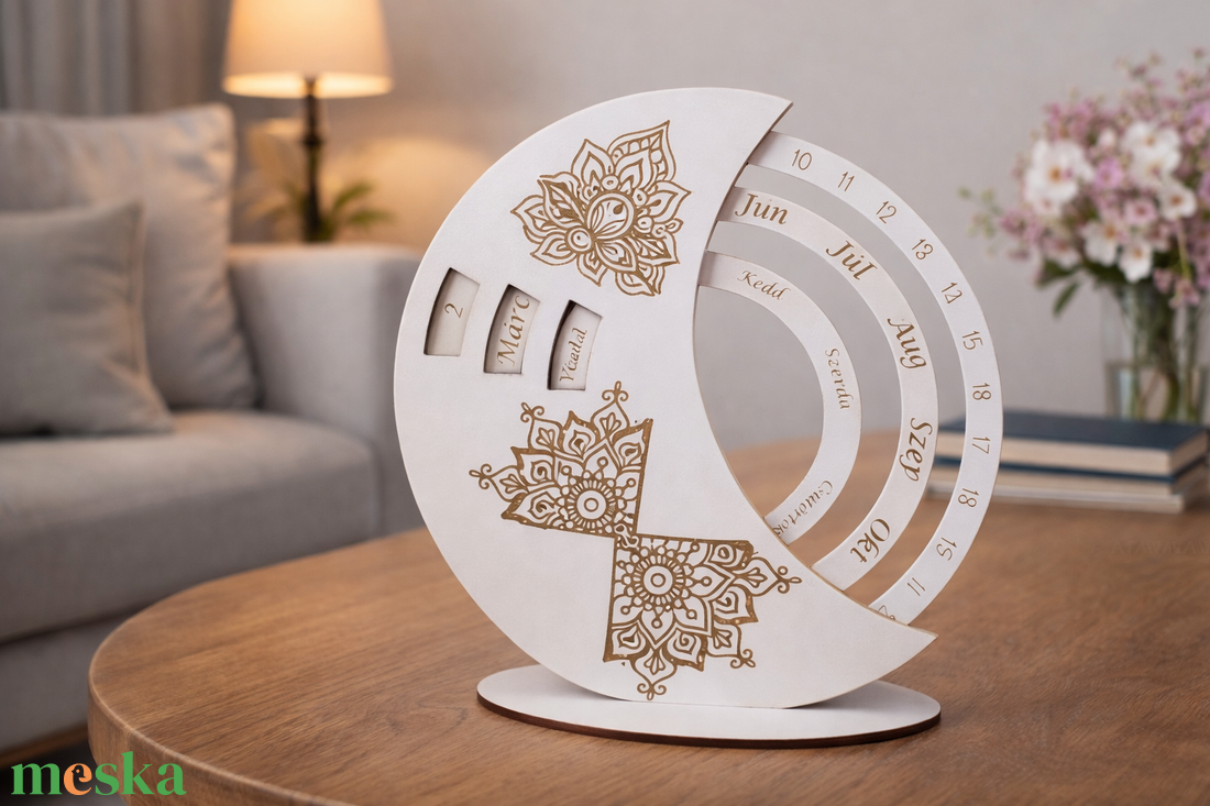 Öröknaptár (Mandalás) - otthon & életmód - dekoráció - fali és függő dekoráció - falinaptár & öröknaptár - Meska.hu
