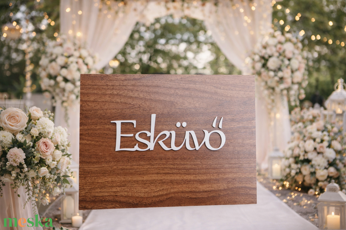3D Esküvői Tábla - esküvő - dekoráció - helyszíni dekor - Meska.hu