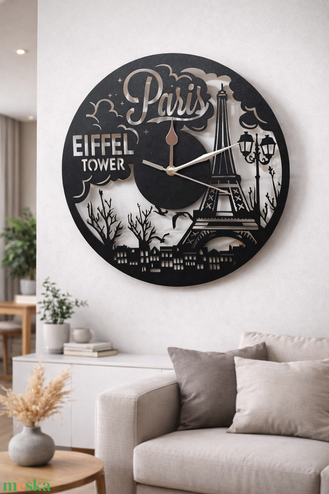Paris Eifell Torony Óra - otthon & életmód - dekoráció - fali és függő dekoráció - falióra & óra - Meska.hu