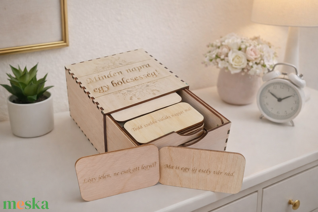 Napi Bölcsesség Kártya Dobozban - otthon & életmód - papír, írószer - egyedi szerkesztés - Meska.hu