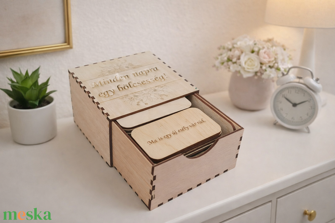 Napi Bölcsesség Kártya Dobozban - otthon & életmód - papír, írószer - egyedi szerkesztés - Meska.hu