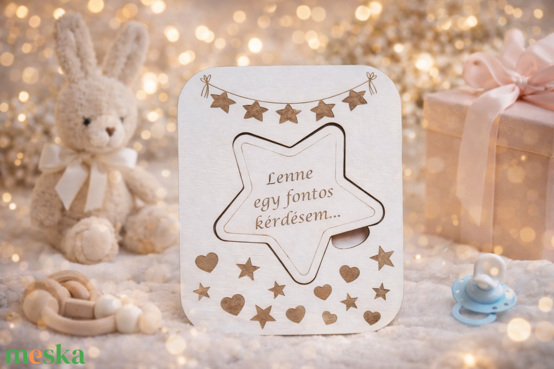 Keresztszülő Felkérő Tábla - baba - mama - keresztelő kellékek - keresztszülő felkérő - Meska.hu