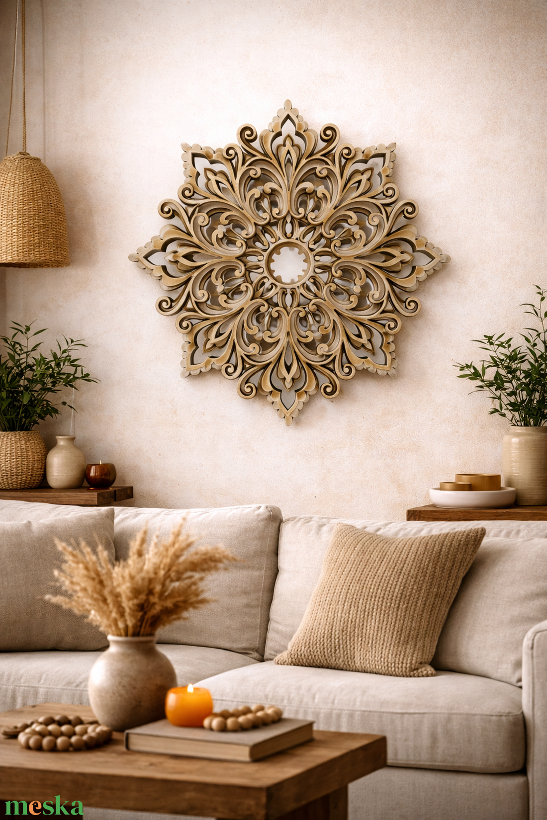 3D Mandala - Arany Virágzás - otthon & életmód - dekoráció - spiritualitás - mandala - Meska.hu