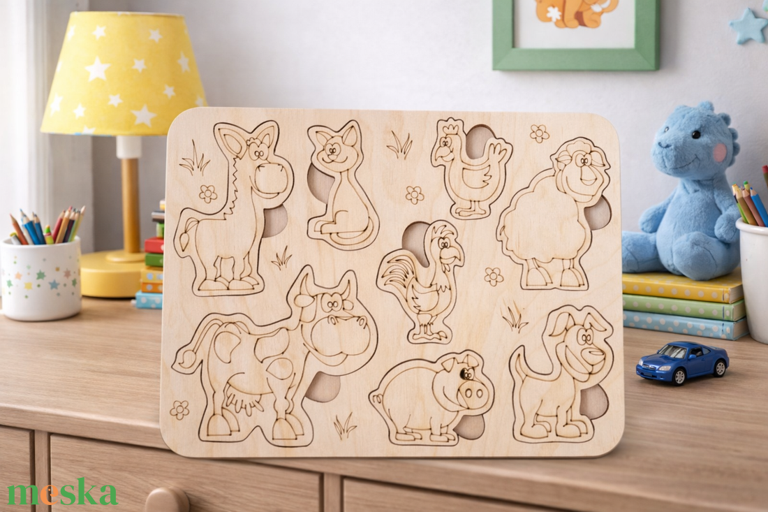 Állatos Behelyettesítő - játék & sport - puzzle - forma puzzle - Meska.hu