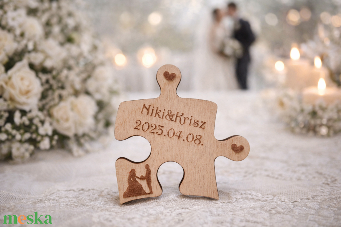 Esküvői Köszönőajándék (Puzzle) - esküvő - emlék & ajándék - köszönőajándék - Meska.hu