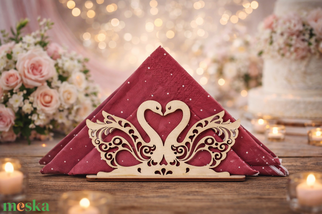 Hattyú Alakú Szalvétatartó - otthon & életmód - konyhafelszerelés, tálalás - tálalás - szalvétatartó, szalvétagyűrű - Meska.hu